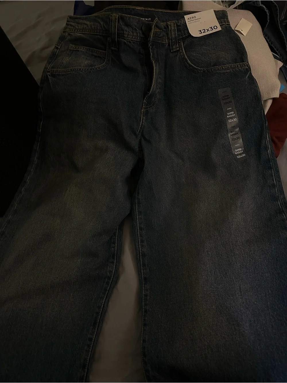 Aeropostale Men’s Dark Blue Relaxed Baggy Jeans